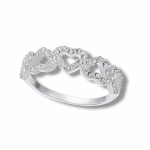 Charter’s Club Silver Plated Plated Open Heart Ring Size 7 Brand New In Box (#1)